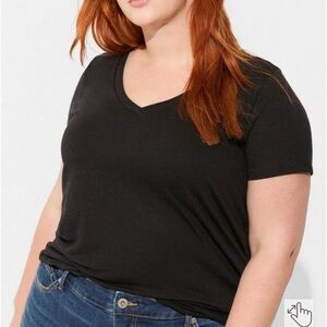 Torrid Girlfriend Signature Jersey V-Neck Tee